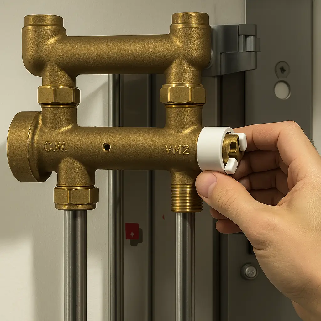 defekt brugsvandsventil